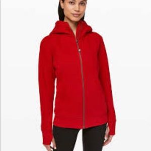 Red LuLulemon Scuba Sweatshirt
